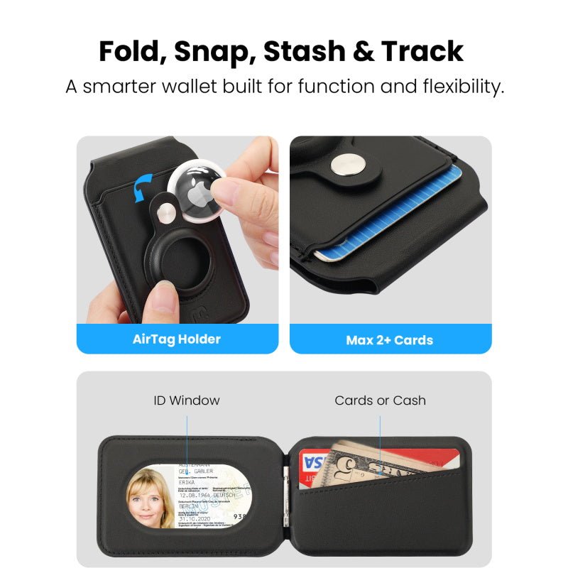 MyBat Pro MagStash Folio MagSafe Wallet + AirTag CaseMyBat Pro
