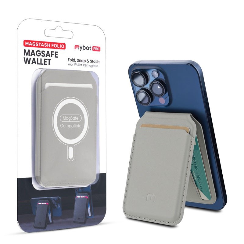MyBat Pro MagStash MagSafe Wallet Folio for iPhone Gray MyBat Pro MagStash MagSafe Wallet Folio for iPhone Gray
