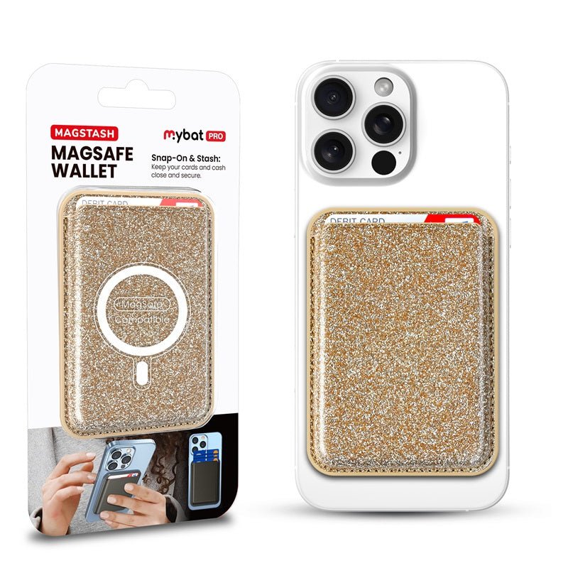 MyBat Pro MagStash MagSafe Wallet for iphones – Silver ShimmerMyBat Pro
