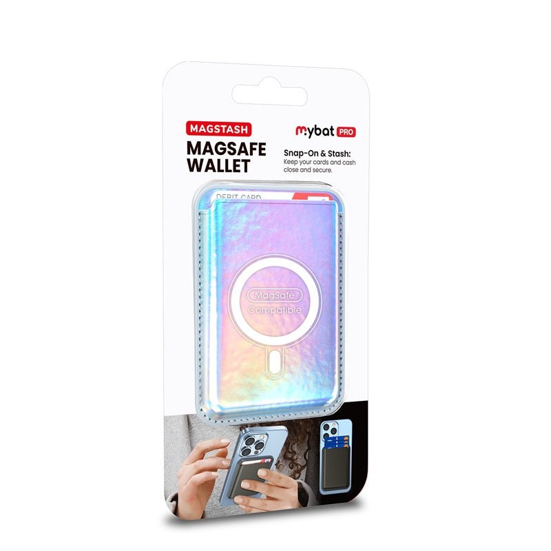 MyBat Pro MagStash MagSafe Wallet for iphones – Silver ShimmerMyBat Pro