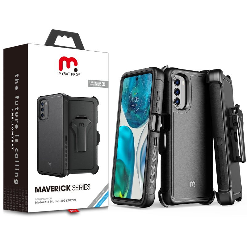 MyBat Pro Maverick Series Case w/ Holster for Motorola Moto G 5G (2022)Moto G 5G 2022