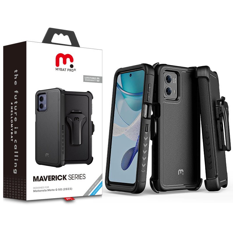 MyBat Pro Maverick Series Case w/ Holster for Motorola Moto G 5G (2023)Moto G 5G 2023