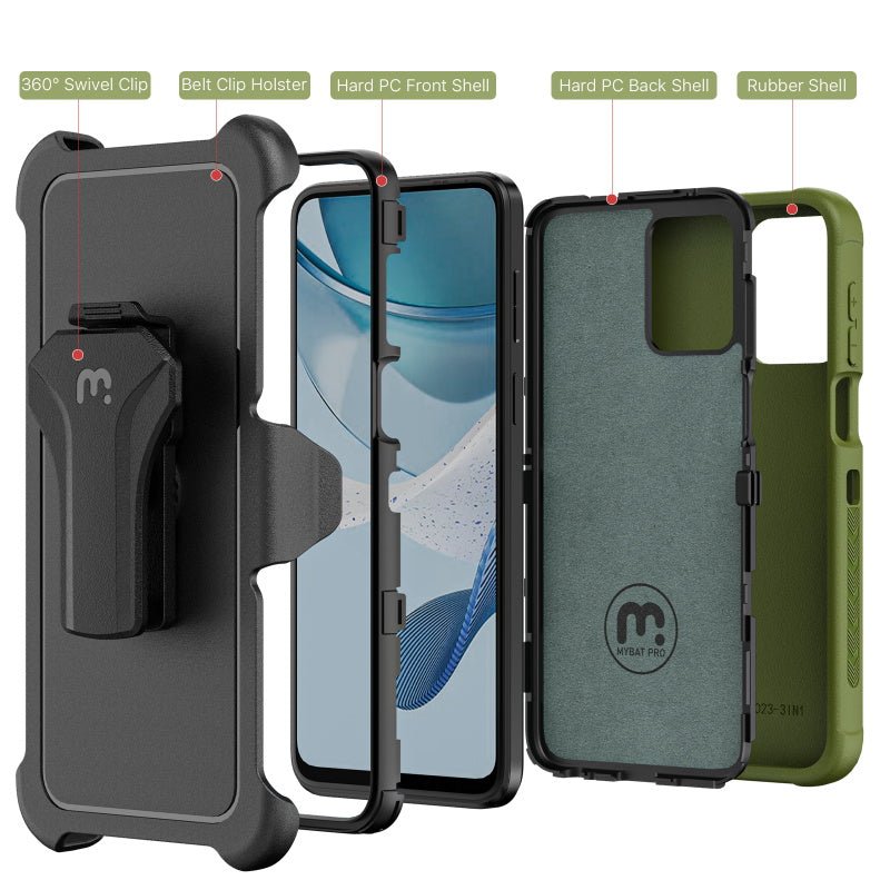 MyBat Pro Maverick Series Case w/ Holster for Motorola Moto G 5G (2023)Moto G 5G 2023