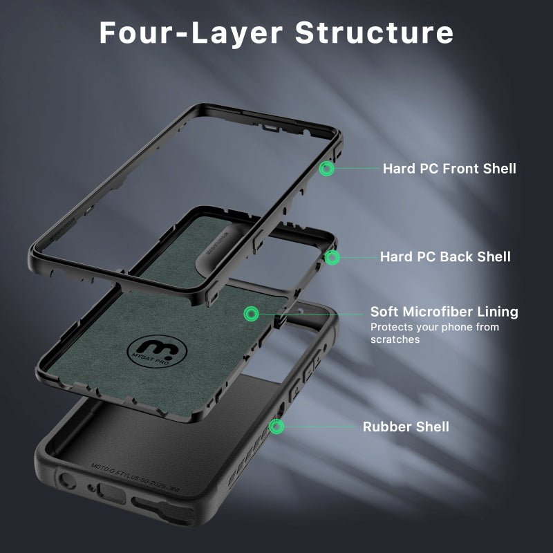 MyBat Pro Maverick Series Case w/ Holster for Motorola Moto G Stylus 5G (2026) / Moto G Stylus 5G (2025) - BlueMybat Pro