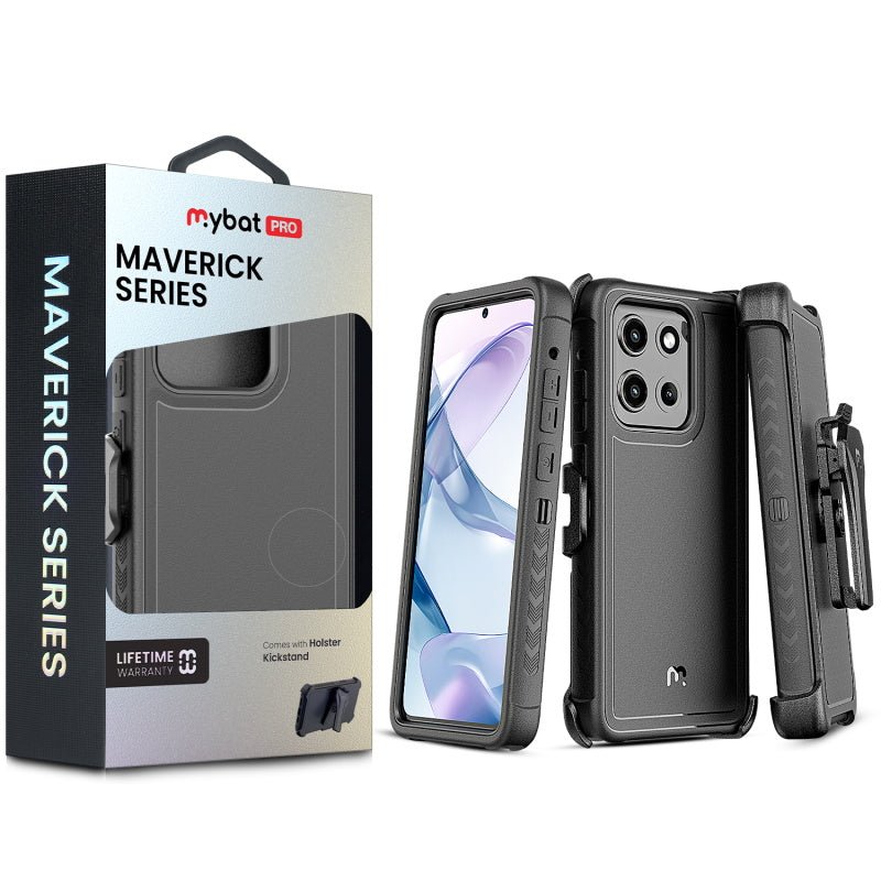MyBat Pro Maverick Series Case w/ Holster for Motorola Moto G Stylus 5G (2026) / Moto G Stylus 5G (2025) - BlueMybat Pro
