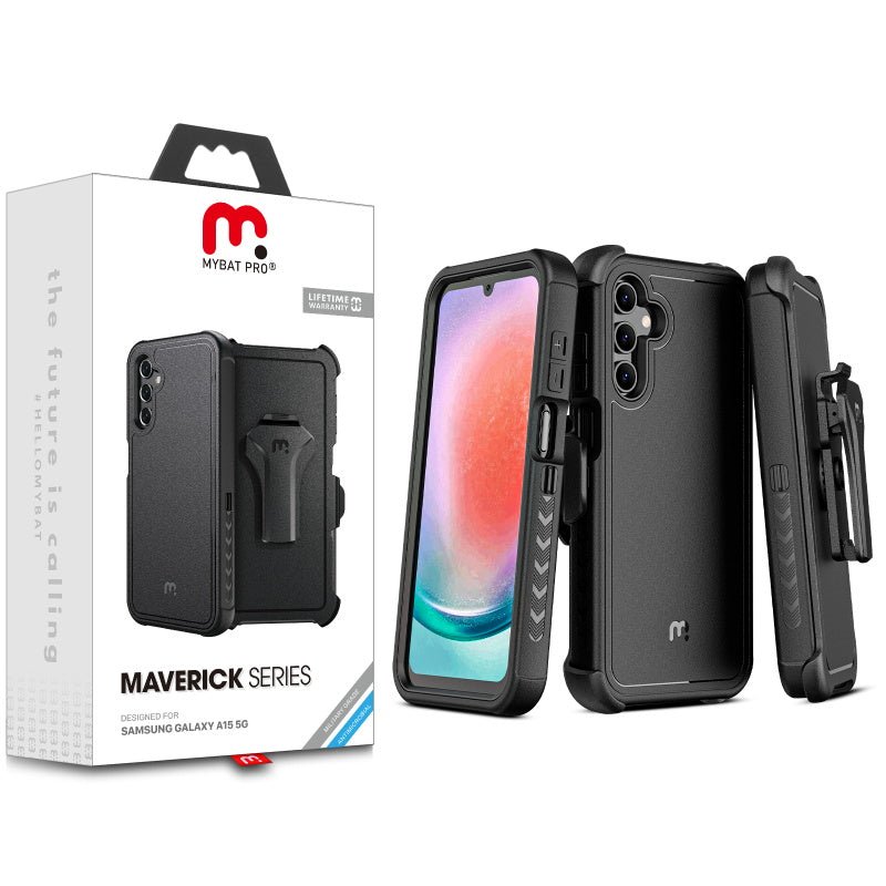 MyBat Pro Maverick Series Case w/ Holster for Samsung Galaxy A15 5G - Blue