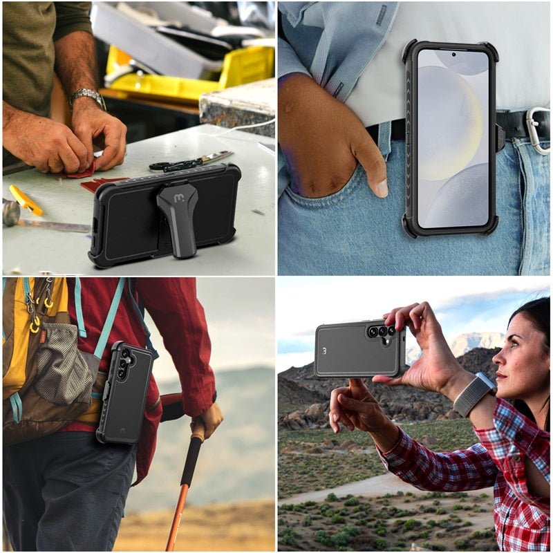 MyBat Pro Maverick Series Case w/ Holster for Samsung Galaxy S25 Plus - Army Green