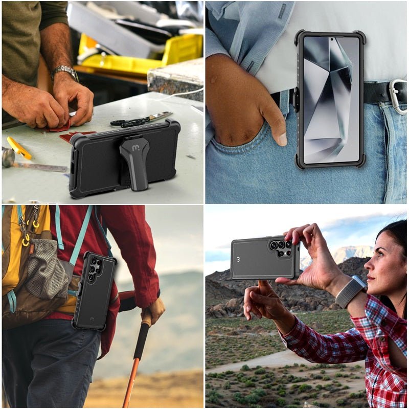 MyBat Pro Maverick Series Case w/ Holster for Samsung Galaxy S25 Ultra - Blue