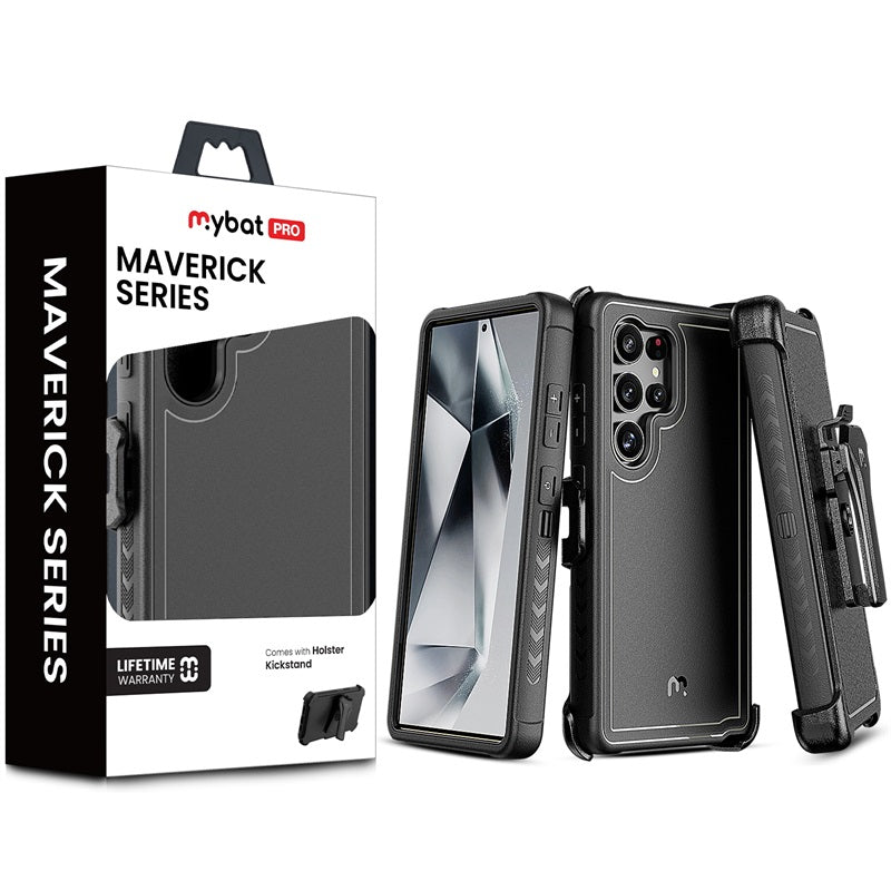 MyBat Pro Maverick Series Case w/ Holster for Samsung Galaxy S25 Ultra - Blue