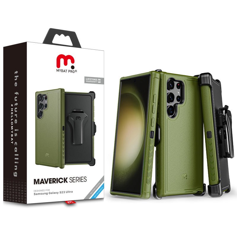 MyBat Pro Maverick Series Case with Holster for Samsung Galaxy S23 UltraMyBat Pro