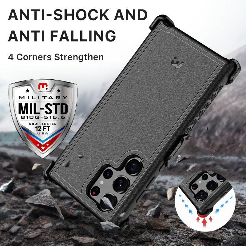 MyBat Pro Maverick Series Case with Holster for Samsung Galaxy S23 UltraMyBat Pro