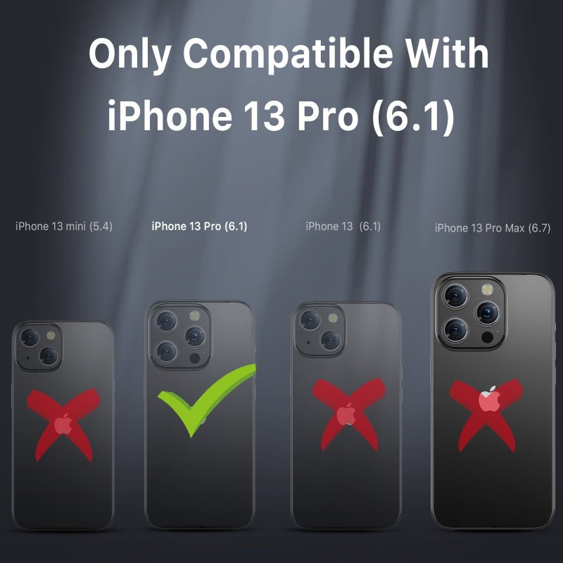 MyBat Pro Maverick Series MagSafe Case w/ Holster and Tempered Glass for Apple iPhone 13 Pro (6.1)iPhone 13 Pro