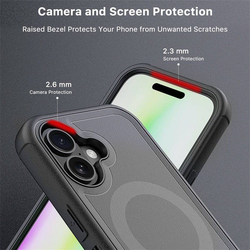 MyBat Pro Maverick Series MagSafe Case w/ Holster and Tempered Glass for Apple iPhone 17 - GreyMyBat Pro