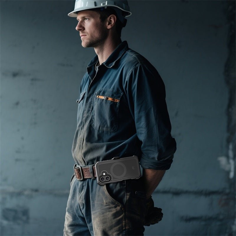 MyBat Pro Maverick Series MagSafe Case w/ Holster and Tempered Glass for Apple iPhone 17 - GreyMyBat Pro