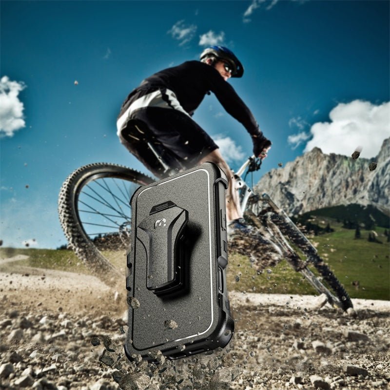 MyBat Pro Maverick Series MagSafe Case w/ Holster and Tempered Glass for Apple iPhone 17 Pro Max - Army GreenMyBat Pro