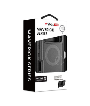 MyBat Pro Maverick Series MagSafe Case w/ Holster and Tempered Glass for Apple iPhone 17 Pro - PlumMyBat Pro