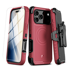 MyBat Pro Maverick Series MagSafe Case w/ Holster and Tempered Glass for Apple iPhone 18 Pro Max / 17 Pro MaxMyBat Pro