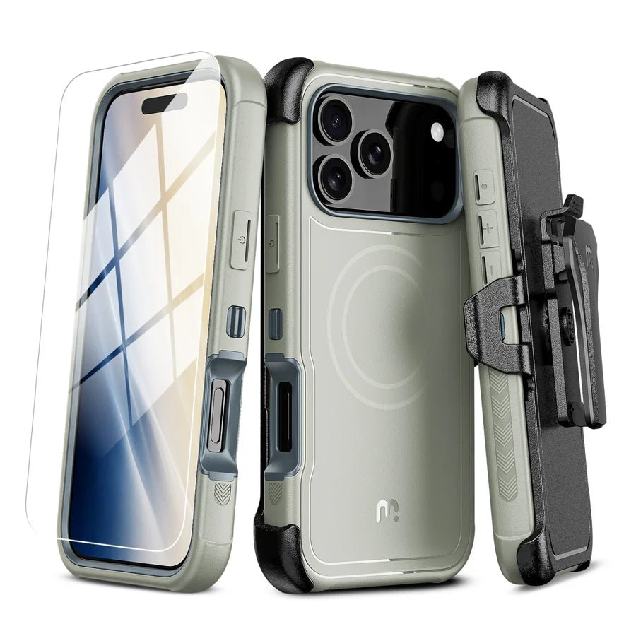 MyBat Pro Maverick Series MagSafe Case w/ Holster and Tempered Glass for Apple iPhone 18 Pro Max / 17 Pro MaxMyBat Pro