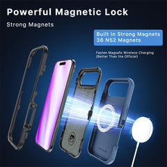 MyBat Pro Maverick Series MagSafe Case with Holster and Tempered Glass for Apple iPhone AirMyBat Pro
