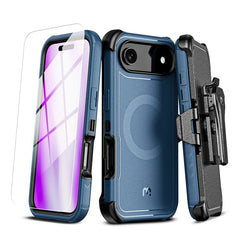 MyBat Pro Maverick Series MagSafe Case with Holster and Tempered Glass for Apple iPhone AirMyBat Pro