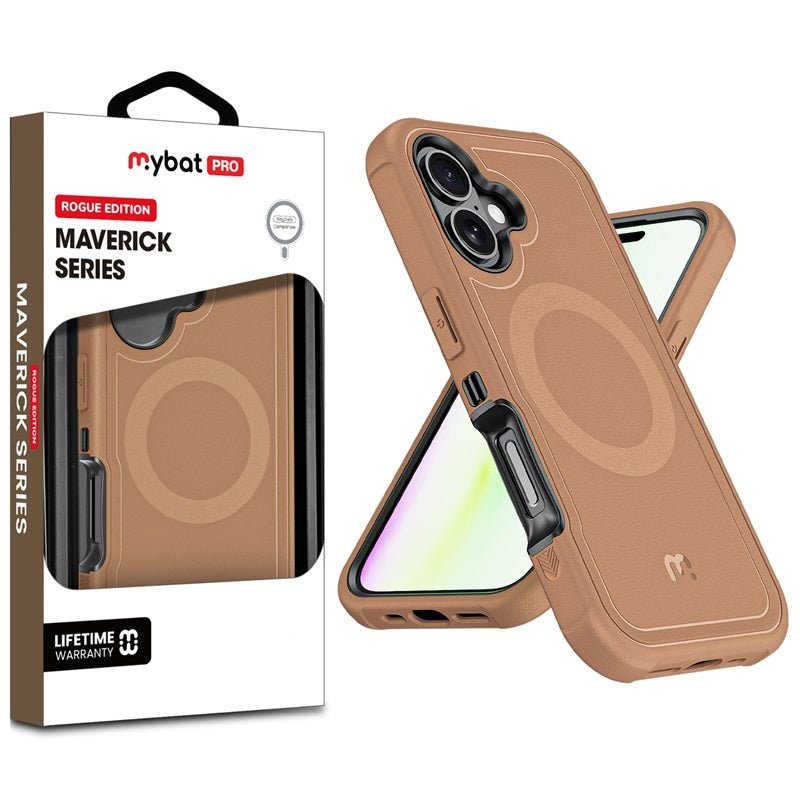 MyBat Pro Maverick Series Rogue Edition MagSafe Case for Apple iPhone 17 - BrownMyBat Pro