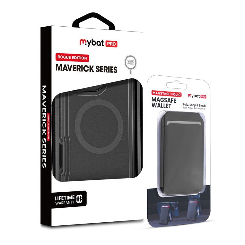 MyBat Pro Maverick Series Utility Edition MagSafe Case + MagStash MagSafe Wallet Folio for Apple iPhone 16 Pro