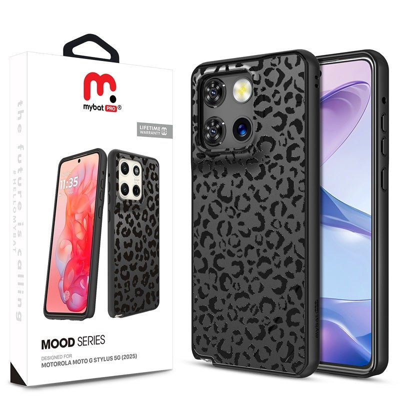 MyBat Pro Mood Series Case for Motorola Moto G Stylus 5G (2025) - Black LeopardMyBat Pro