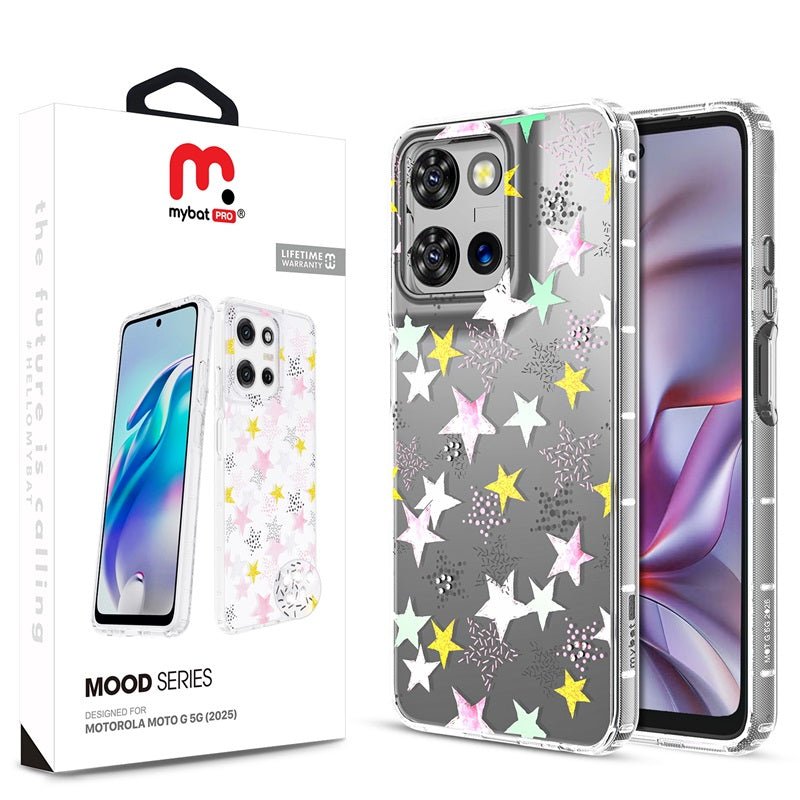 MyBat Pro Mood Series Case (with Diamonds) for Motorola Moto G 5G (2025) - StarstruckMybat Pro