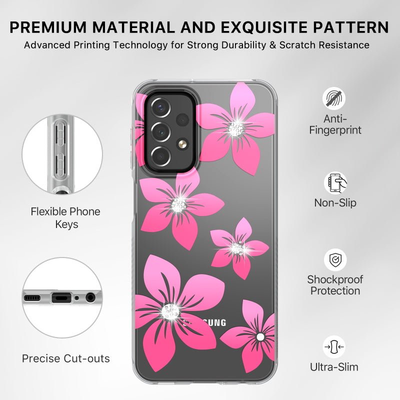 MyBat Pro Mood Series Case (with Diamonds) for Samsung Galaxy A23 5G - Blossom