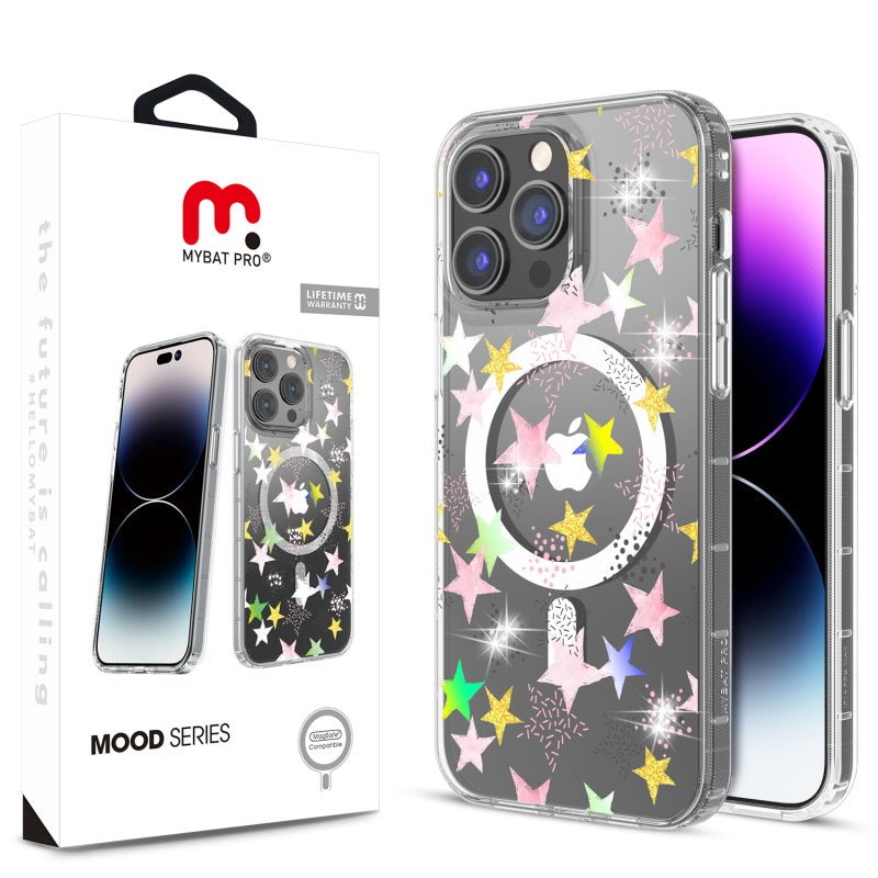 MyBat Pro Mood Series MagSafe Case (with Diamonds) for Apple iPhone 14 Pro Max (6.7) - Starstruck