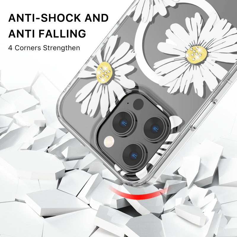MyBat Pro Mood Series MagSafe Case (with Diamonds) for Apple iPhone 15 Pro (6.1)iPhone 15 Pro