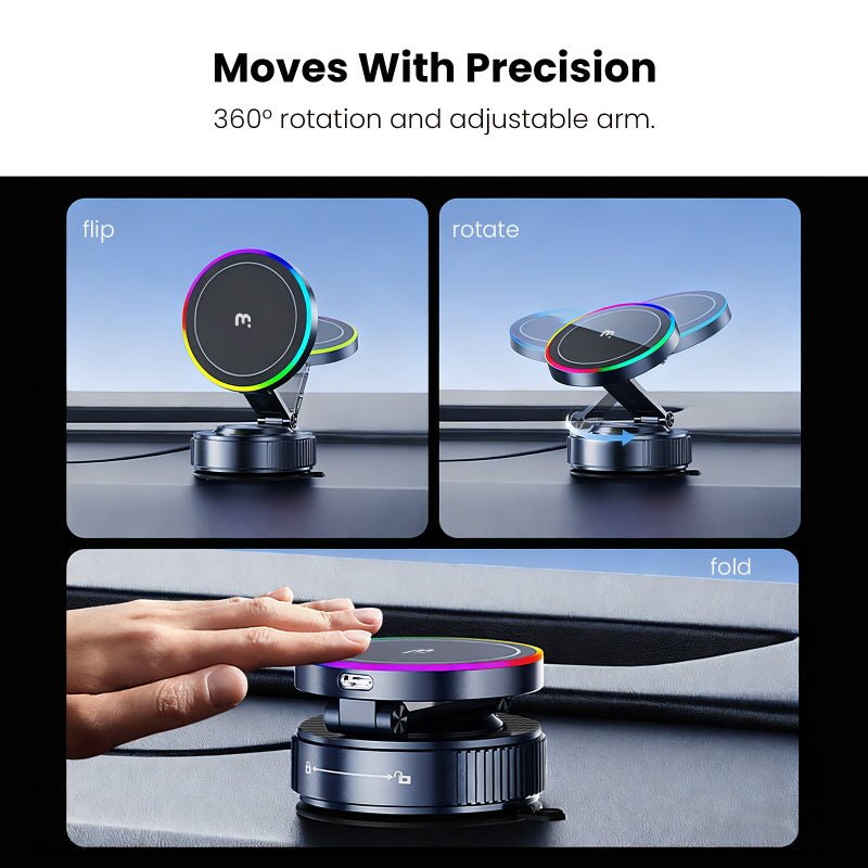 MyBat Pro PowerVac Wireless Charging Magnetic Vacuum Suction Phone MountMyBat Pro