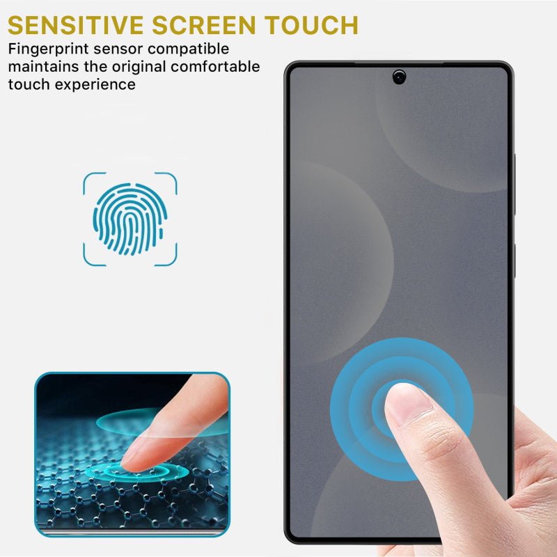 MyBat Pro Privacy Full Coverage Tempered Glass Screen Protector (Fingerprint Unlock) for Samsung Galaxy S25 Ultra - Black