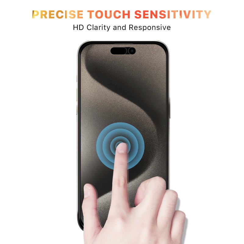 MyBat Pro Privacy Full Coverage Tempered Glass Screen Protector for Apple iPhone 15 Pro Max (6.7) - BlackiPhone 15 Pro Max