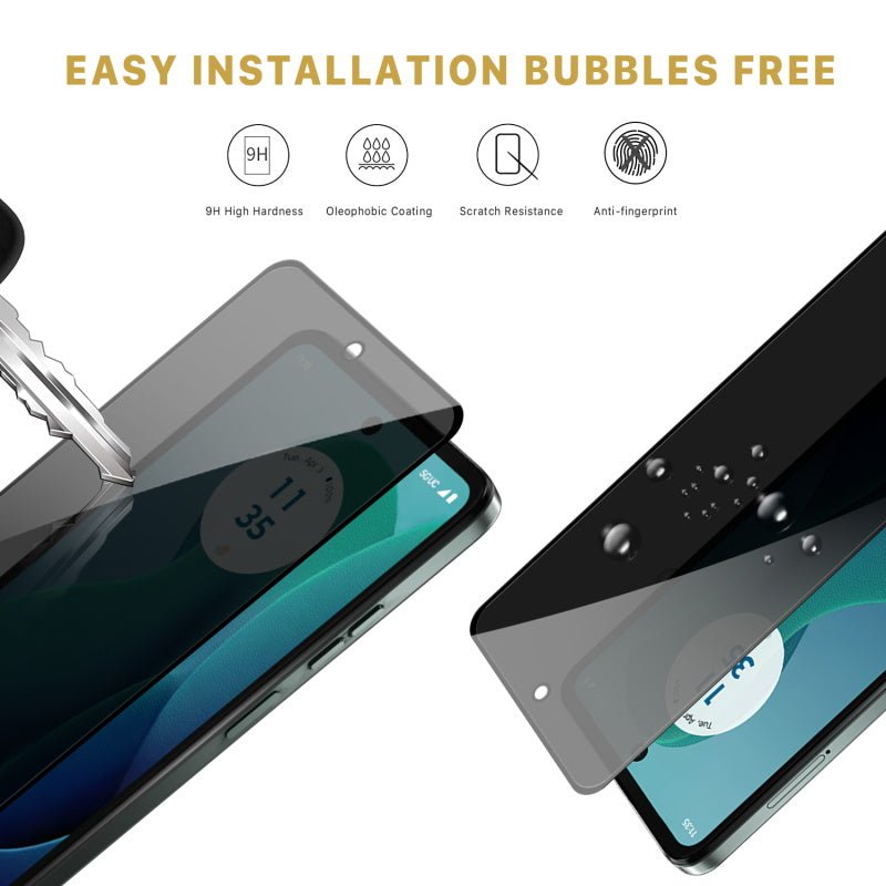 MyBat Pro Privacy Full Coverage Tempered Glass Screen Protector for Motorola Moto G 5G (2024)Moto G 5G 2024