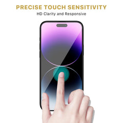 MyBat Pro QuickGuard Tempered Glass Screen Protector w/ Installation Tray for Apple iPhone 14 Pro Max (6.7) - BlackMyBat Pro