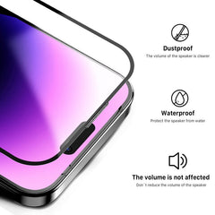 MyBat Pro QuickGuard Tempered Glass Screen Protector w/ Installation Tray for Apple iPhone 14 Pro Max (6.7) - BlackMyBat Pro