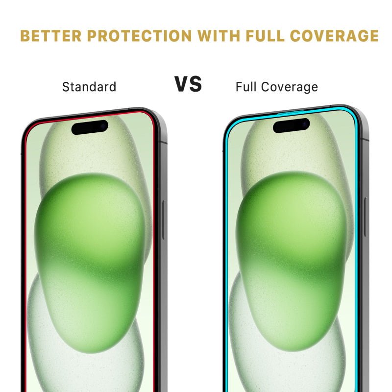 MyBat Pro QuickGuard Tempered Glass Screen Protector w/ Installation Tray for Apple iPhone 15 Plus (6.7) - BlackiPhone 15 Plus