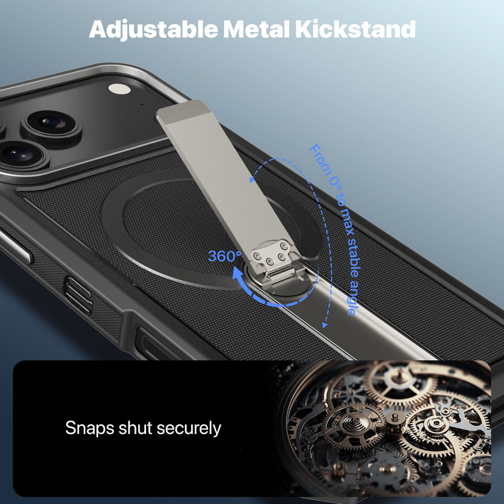 MyBat Pro Renegade Series Case with 360° Locking Kickstand for Apple iPhone 18 Pro Max / 17 Pro MaxMyBat Pro