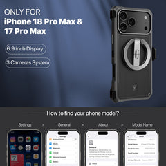 MyBat Pro Renegade Series Case with Detachable Double-Sided Magnetic Stand and Holster for Apple iPhone 18 Pro Max / 17 Pro MaxMyBat Pro