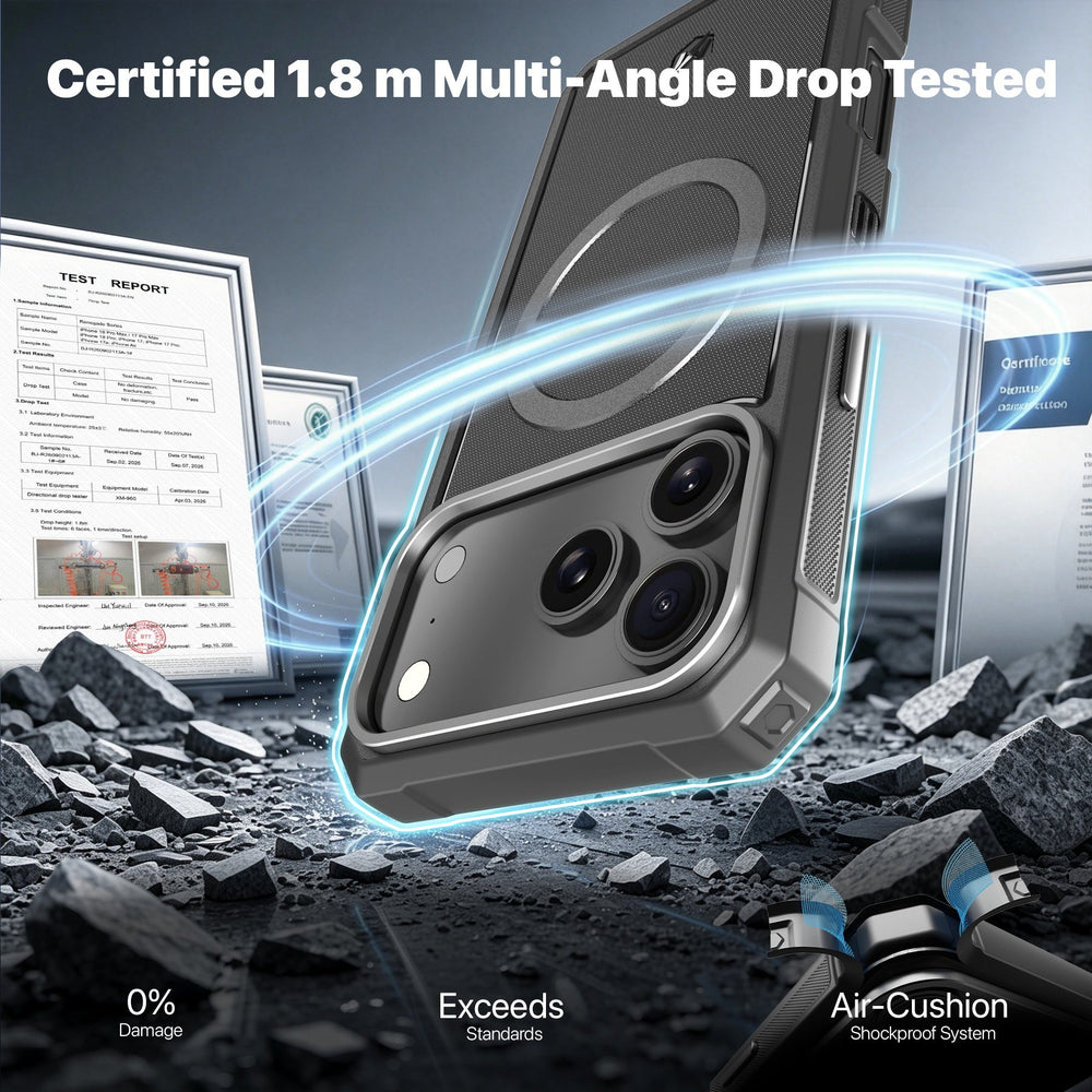 MyBat Pro Renegade Series Case with Detachable Double-Sided Magnetic Stand for Apple iPhone 18 Pro Max / 17 Pro MaxMyBat Pro