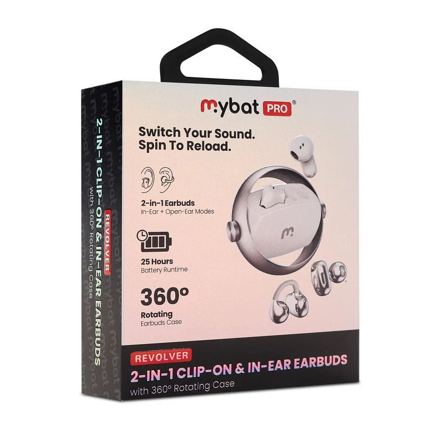 MyBat Pro Revolver 2-in-1 Clip-On & In-Ear Earbuds + Rotating CaseMyBat Pro