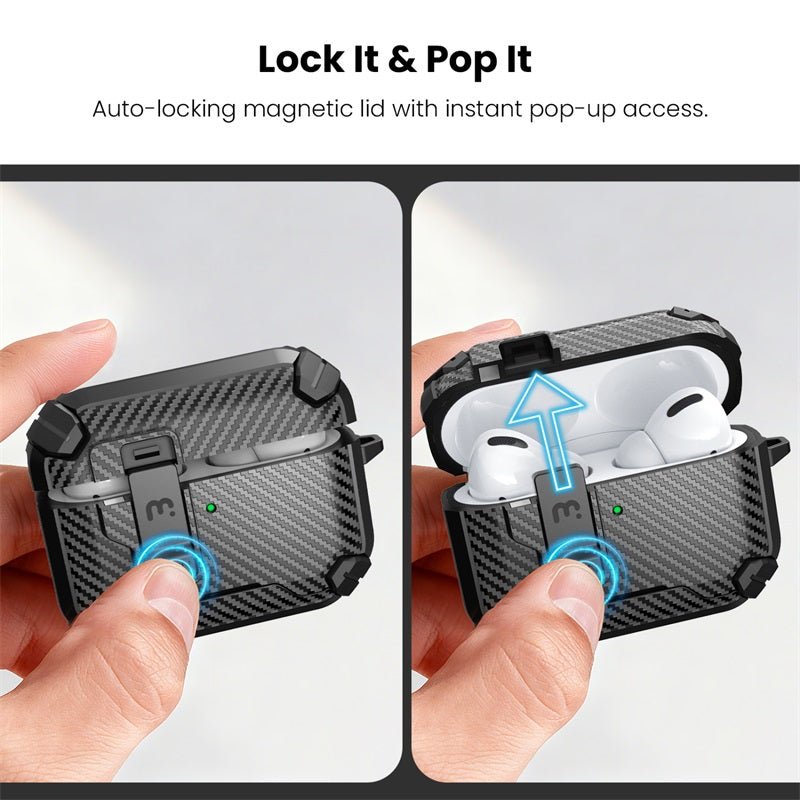 MyBat Pro SafeSound Magnetic Locking AirPods Case for Apple AirPods Pro 3 with Wireless Charging CaseMyBat Pro