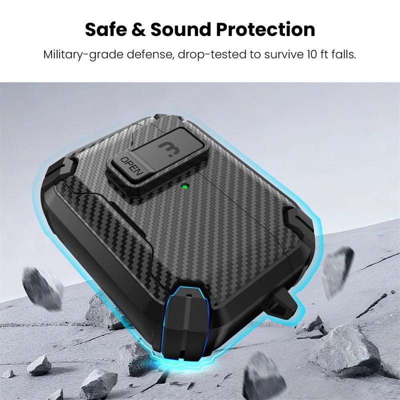 MyBat Pro SafeSound Magnetic Locking AirPods Case for Apple AirPods Pro 3 with Wireless Charging CaseMyBat Pro