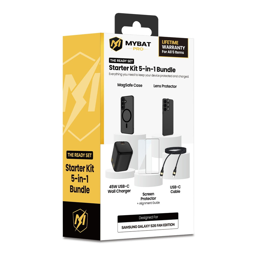MyBat Pro Samsung Galaxy S26 Fan Edition Bundle #2 - Smoke Case / Black Charger + CableMyBat Pro