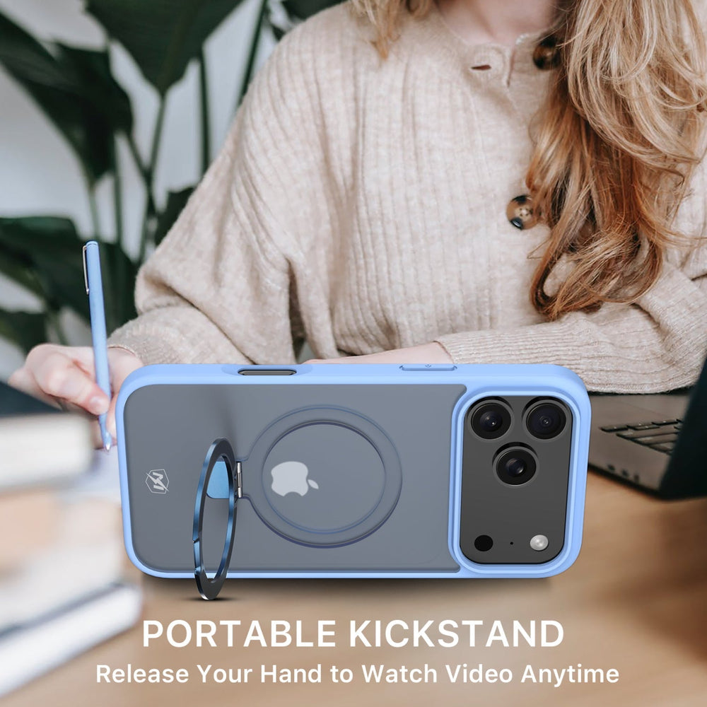 MyBat Pro Shade Series Case w/ MagSafe Ring Stand for Apple iPhone 18 Pro / 17 Pro - GlacierMyBat Pro