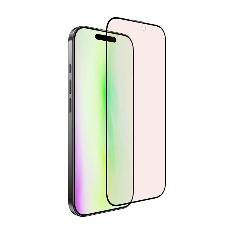 MyBat Pro SkinBarrier Red Light Converting Tempered Glass Screen Protector for Apple iPhone 16/iPhone 15 / 14 ProMyBat Pro