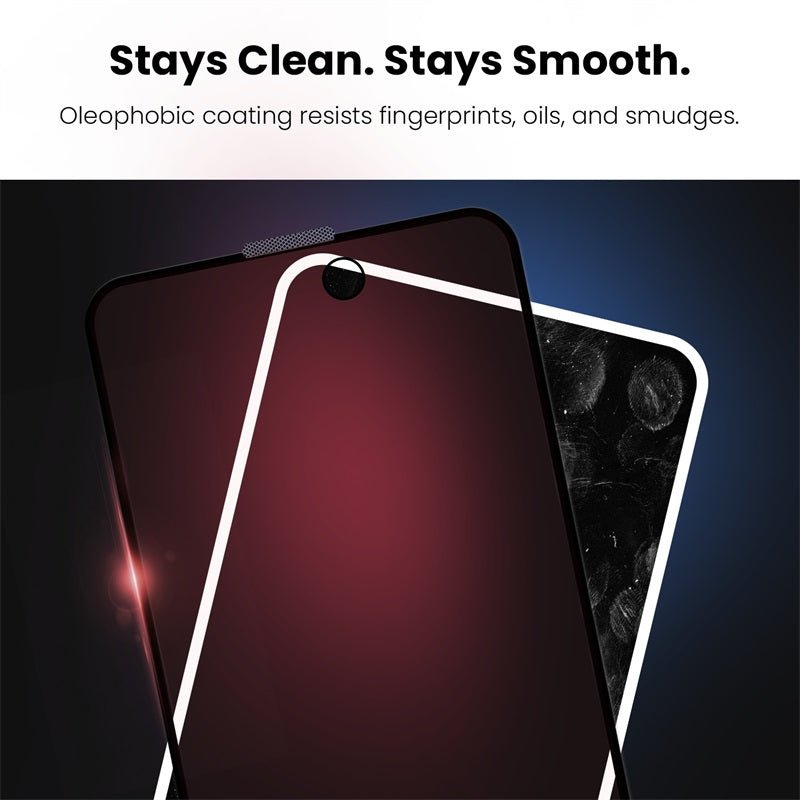 MyBat Pro SkinBarrier Red Light Converting Tempered Glass Screen Protector for Apple iPhone 16/iPhone 15 / 14 ProMyBat Pro