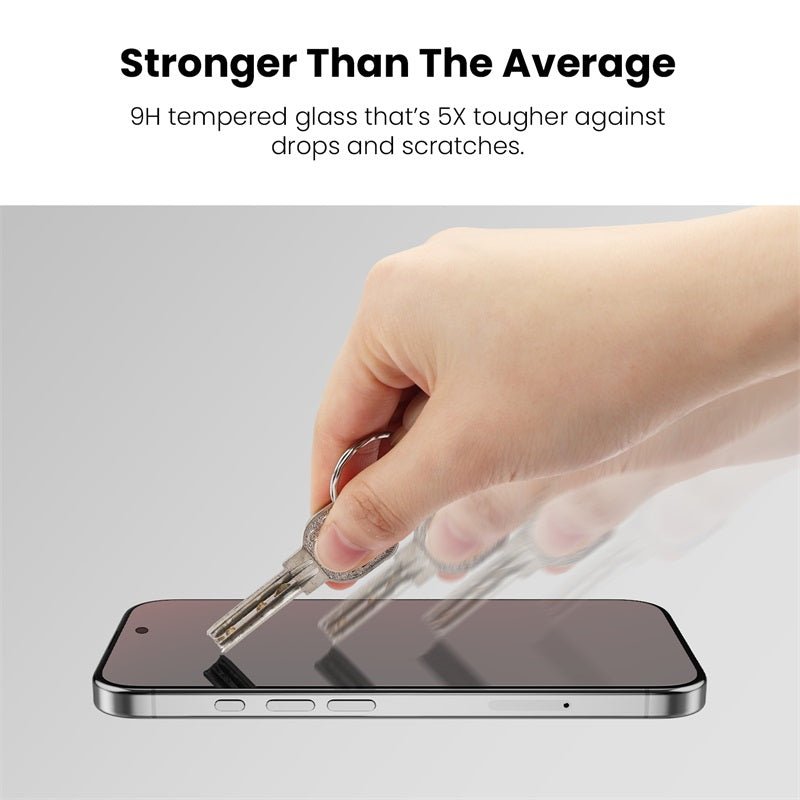 MyBat Pro SkinBarrier Red Light Converting Tempered Glass Screen Protector for Apple iPhone 16/iPhone 15 / 14 ProMyBat Pro