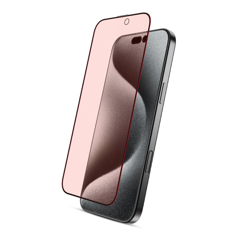 MyBat Pro SkinBarrier Red Light Converting Tempered Glass Screen Protector for Apple iPhone 16/iPhone 15 / 14 ProMyBat Pro